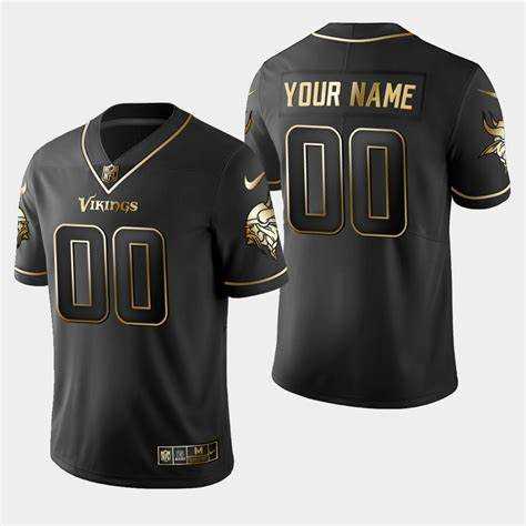 Customized Men's Nike Vikings Black Golden Edition Vapor Untouchable Limited Jersey,We sell and wholesale Customized Men's Nike Vikings Black Golden Edition Vapor Untouchable Limited Jersey on line form chian!